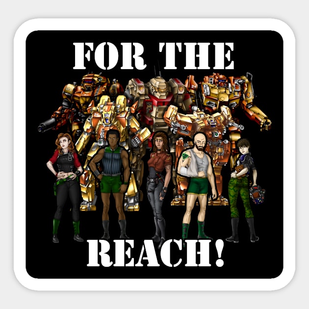 For the Reach! Sticker by Oswald's Oddities